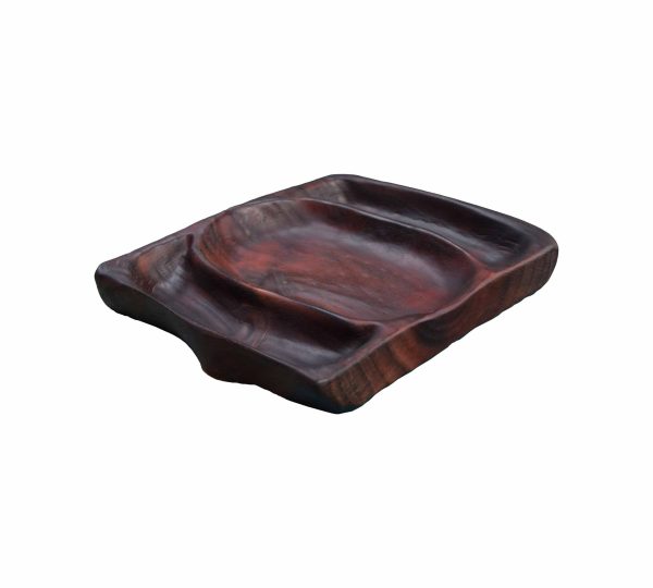 BATEA Artesanal Caf? Oscuro Madera 23x22 AZT